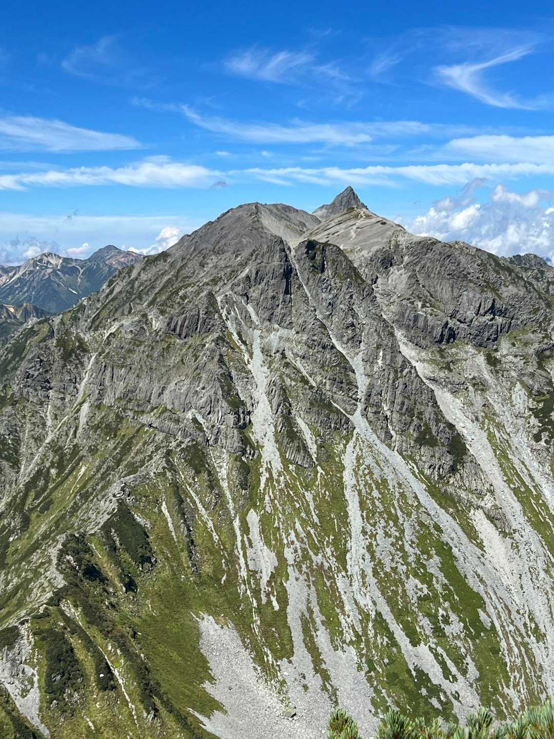 飛騨乗越-大喰岳-中岳-南岳-長谷川ピーク-北穂高岳北峰- 縦走コースの写真