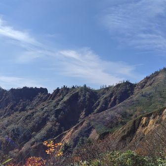 白嵓ノ頭～鳥甲山の稜線
