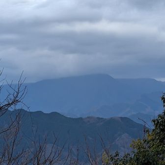 先日登った大室山　今日も雲の中