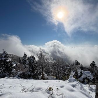 晴れてるけど、風が強く雲の流れが速い
