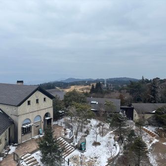 外国風の建物が並んでます