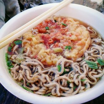 天ぷらそばで暖まります😋