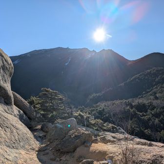 大日岩から見た金峰山