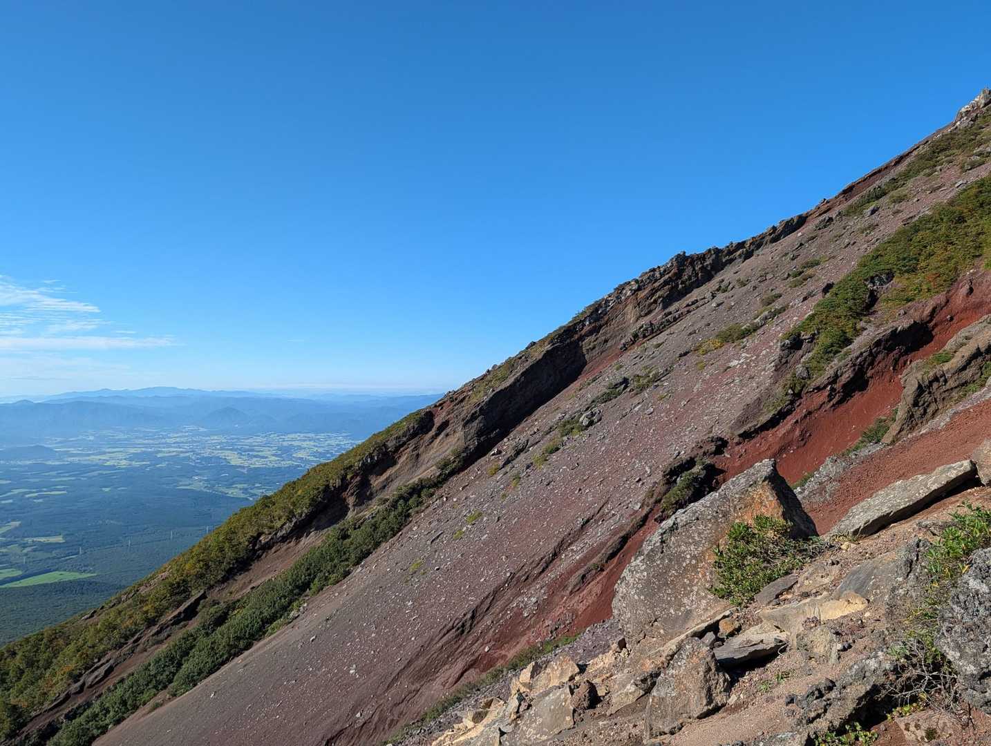 火山のダイナミックな風景👍