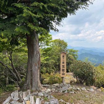 笠捨山山頂