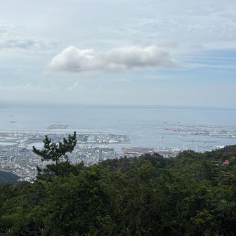 六甲アイランド、ポートアイランド方面。