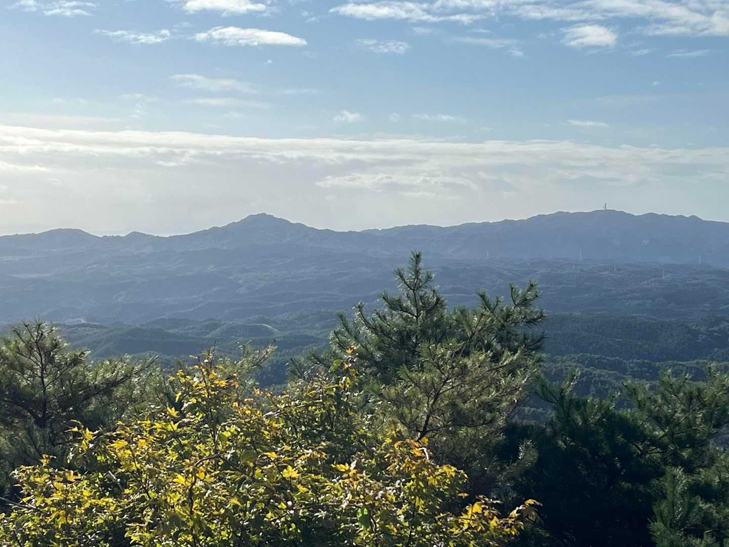 左　神峰山
右　高鈴山