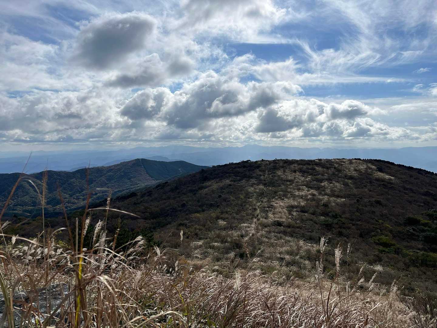 振り返ってパチリ📷走って来た⛰️