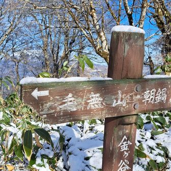 金ヶ谷山ついた
一昨年だったか、ここからよこちゃんとあやさん、笠杖山から私夫婦で叫びあいっこしたな😆