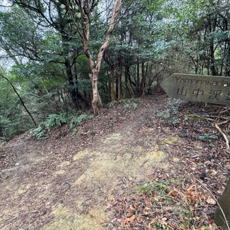 紀泉アルプス・飯盛山・ボンデン山 帰りは山中渓駅方面へ