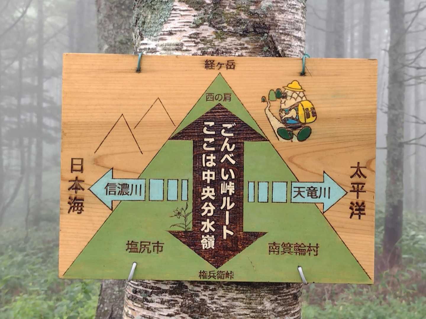 ココで雫💧落としたら
日本海？太平洋？
どっちに流れるのかな😊