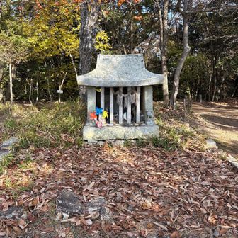 すぐに山頂到着
クシナダ姫だと思って参拝したけど
牛頭天王だったみたい💦