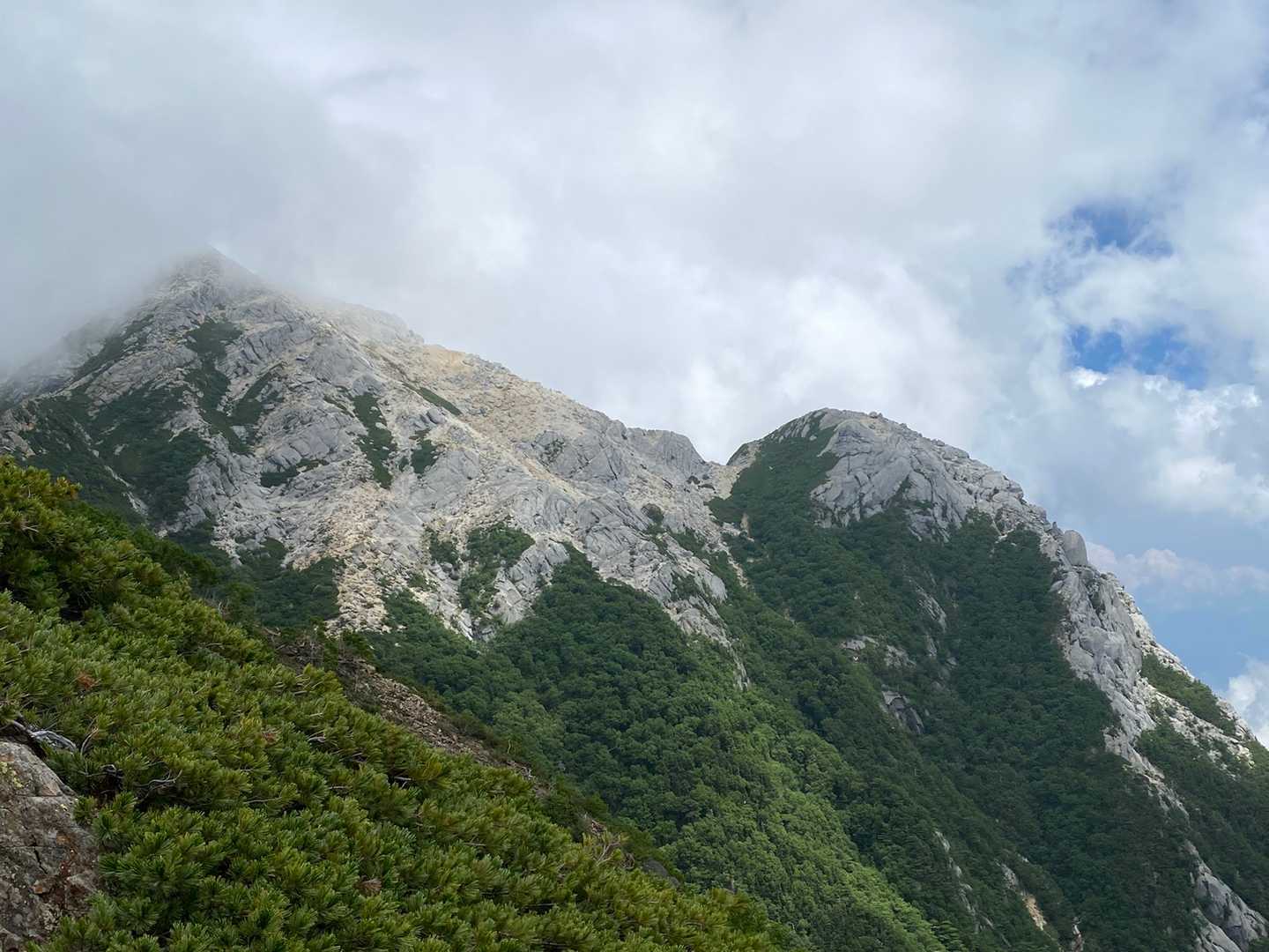 北沢峠-北沢峠バス停-仙水峠-駒津峰-双児山 周回コースの写真