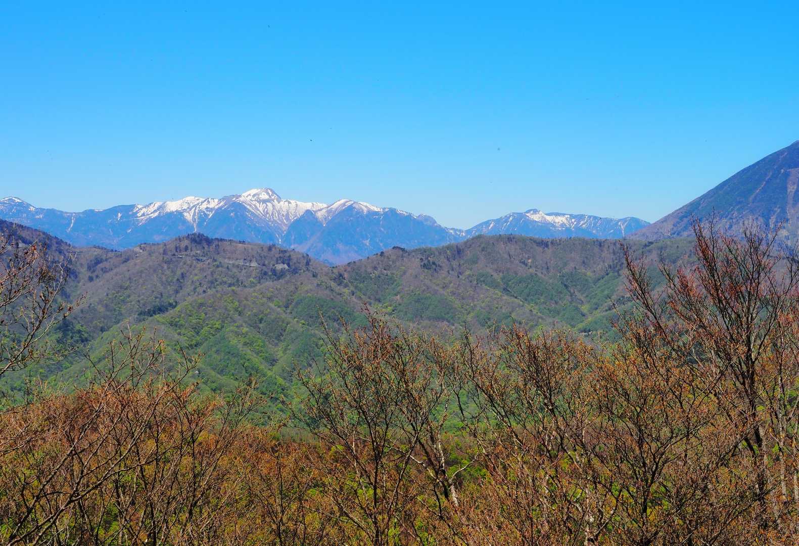 細尾峠-薬師岳-夕日岳 往復コースの写真