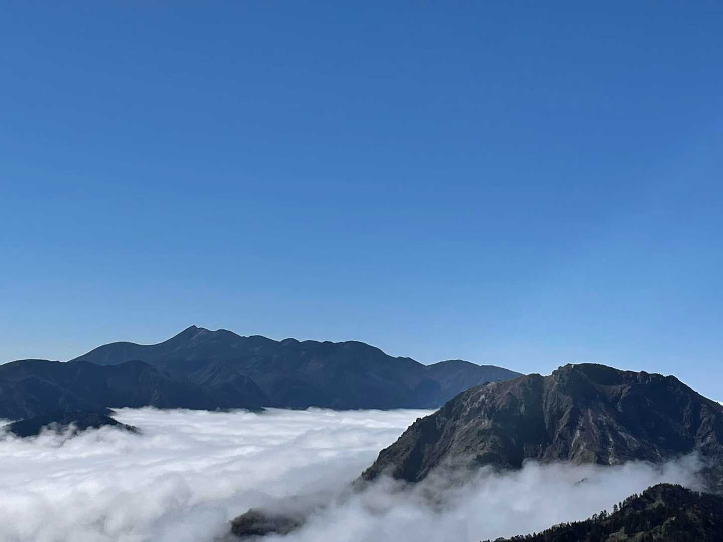 乗鞍岳と焼岳