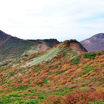 那須岳の紅葉始まる🍆🍁（朝日岳・1900m峰） / t-yanさんの茶臼岳