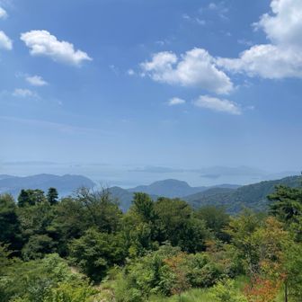 かぶと岩展望台からの眺望。