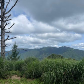 景色です✨
駒ノ尾山から後山へ続く美作アルプスの主要部がよく見える