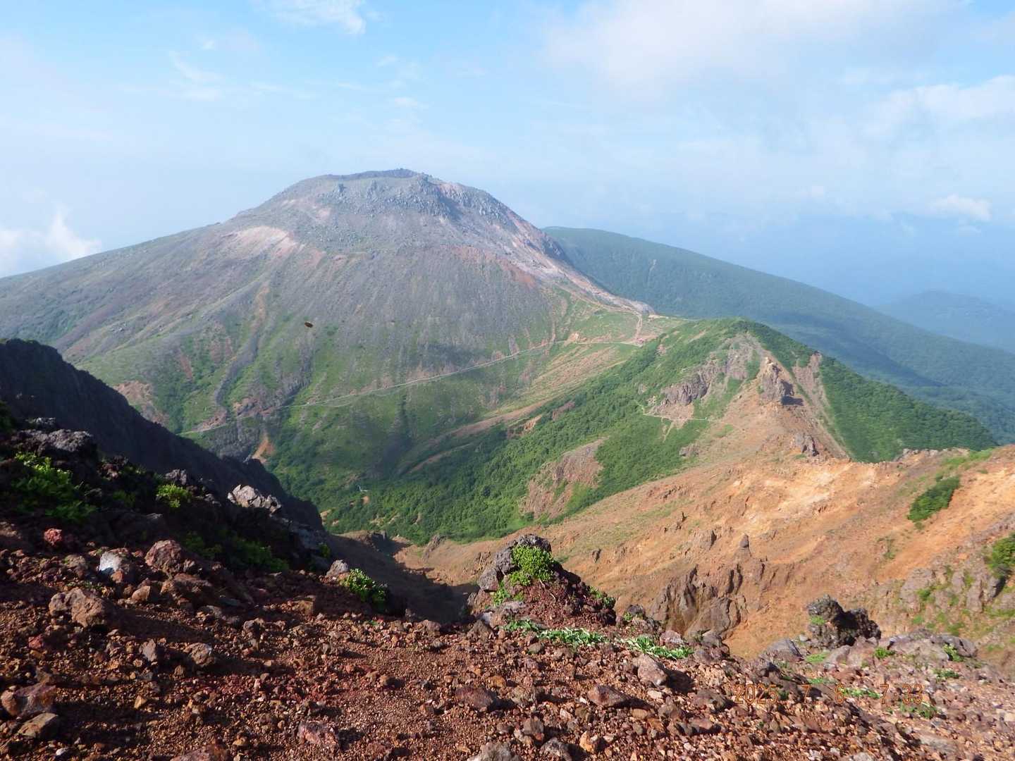 那須連山、茶臼岳(那須岳)～朝日岳～三本槍岳 / momotiの登山データ | YAMAP / ヤマップ