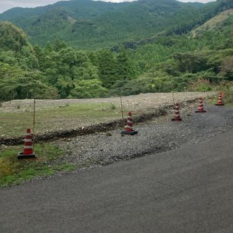 現在の駐車場、路肩に2台が限界のようです