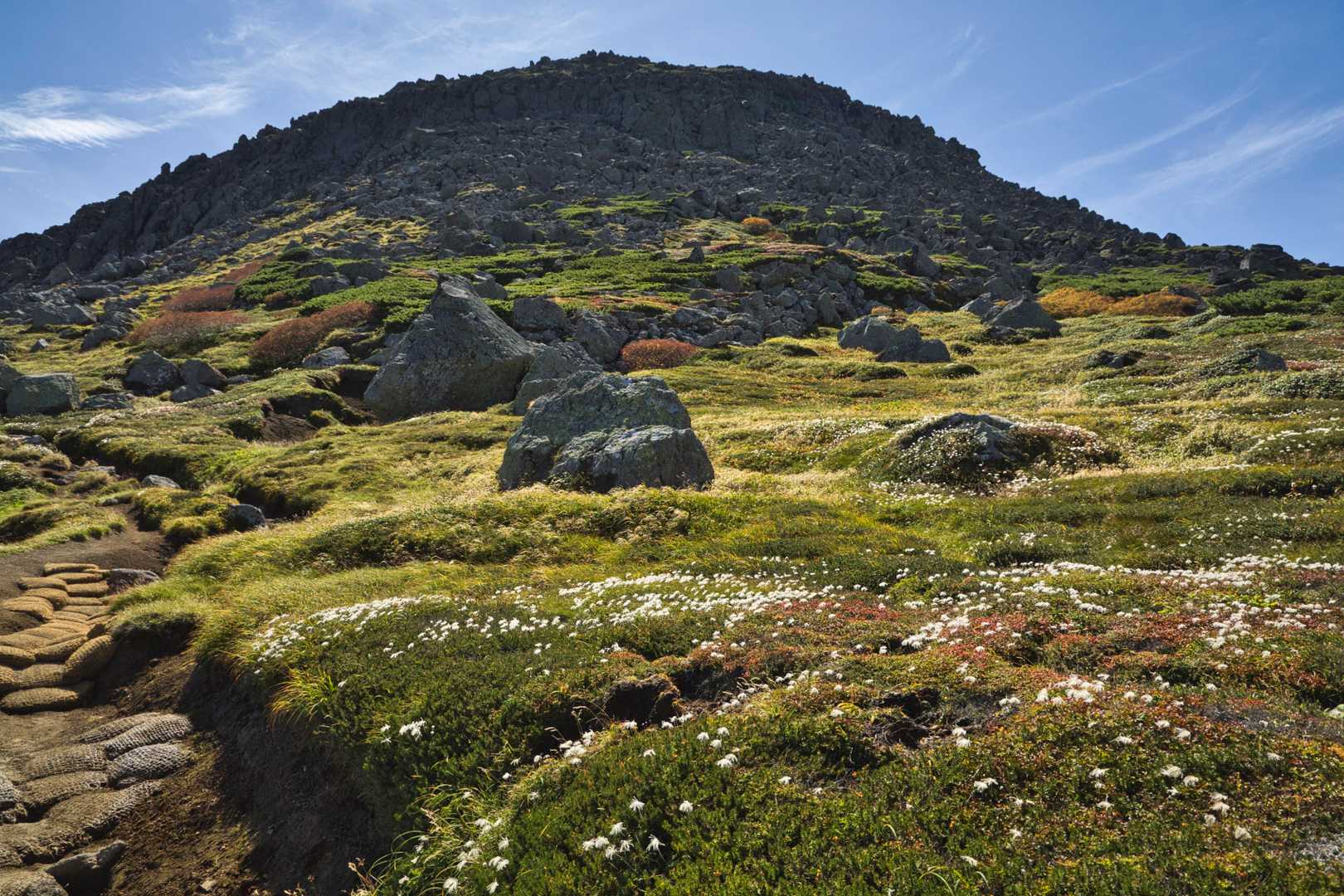 赤岳登山口-赤岳-白雲岳-北海岳-黒岳-七合目登山事務所 縦走コースの写真