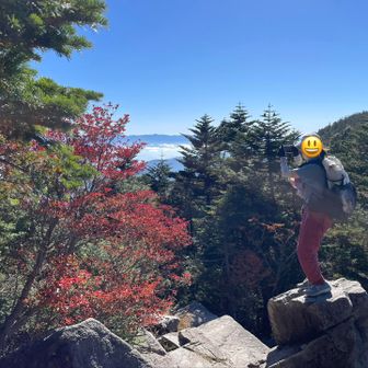 同行の山友も富士山に夢中🥰