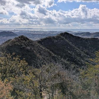 地徳山頂にて④：あとは大谷山、大平山を通って曽根駅方面に出ます