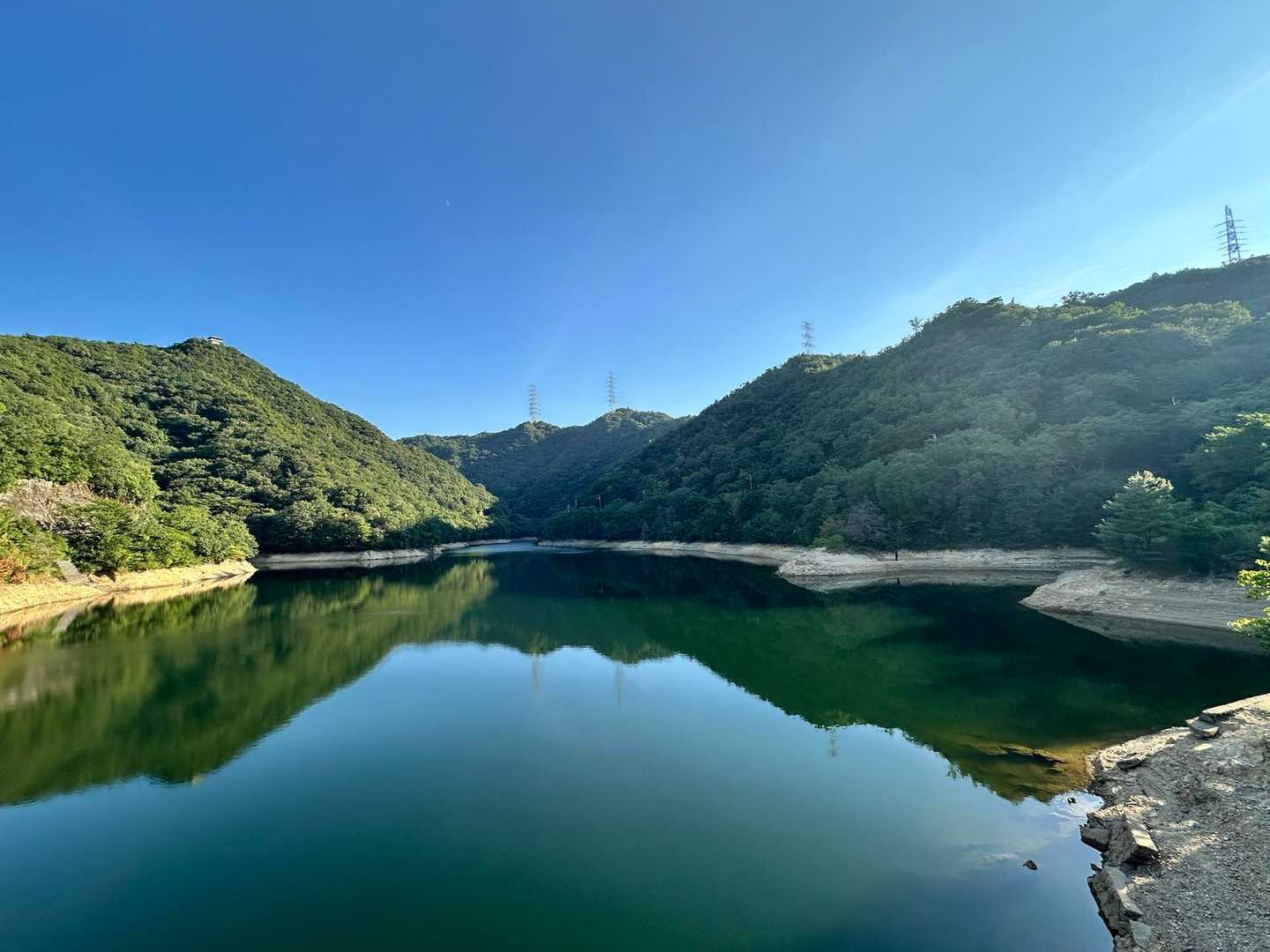 永楽ダムを眺めて🌊✨