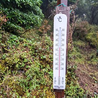 山頂は16℃