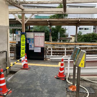 移設された改札口。Irucaの入出タッチは全部こちらにまとめられた。
