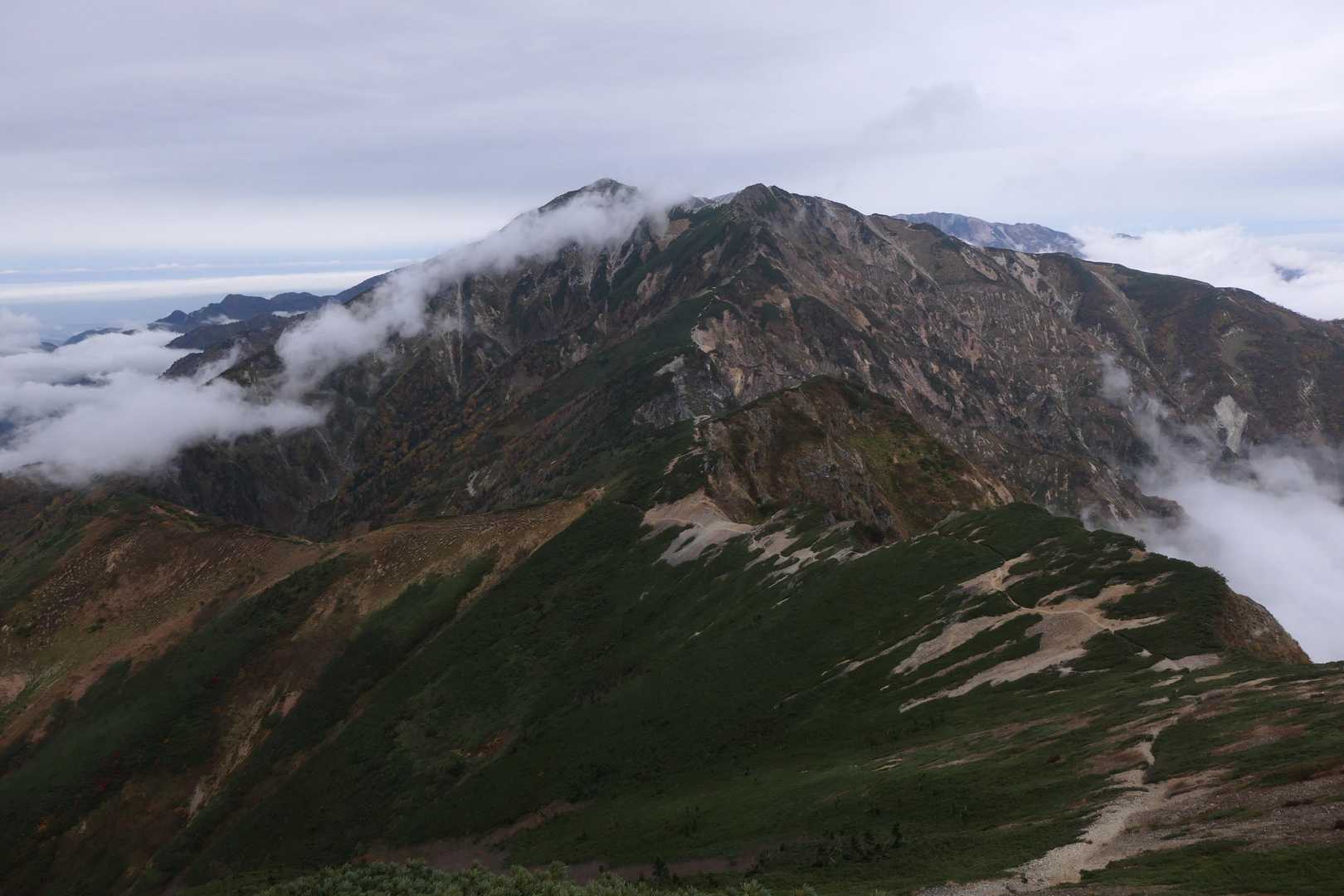 唐松岳と登山道
