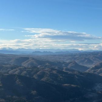 妙義山のギザギザシルエット