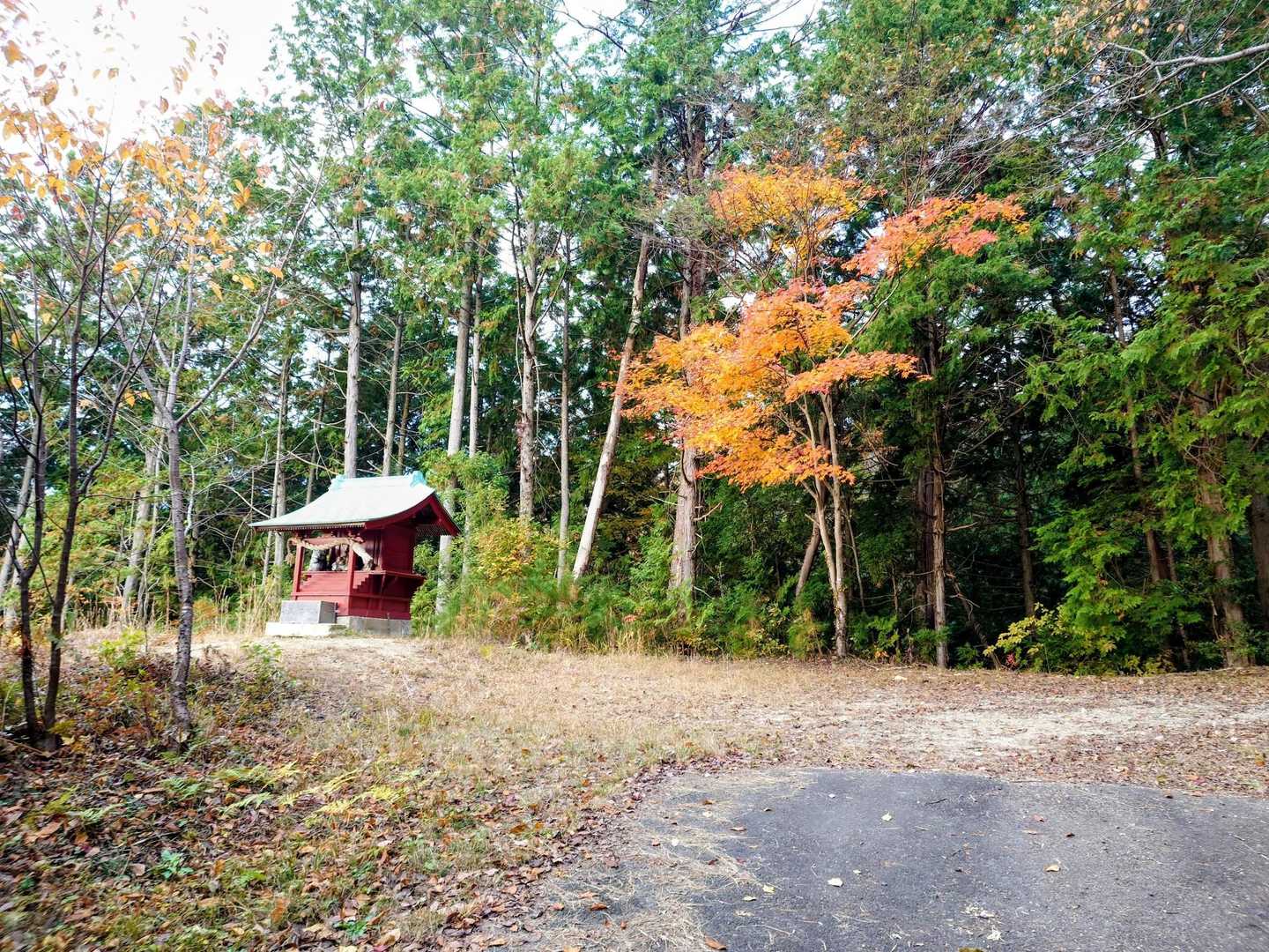 七福神が祀られるお社広場。
四駆車であればここまで入れます。P5台くらい可