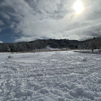 ❄️ではマイホーム里山ウォーキングへ🎶