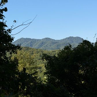 馬の背分岐前の砥石ビュースポットから