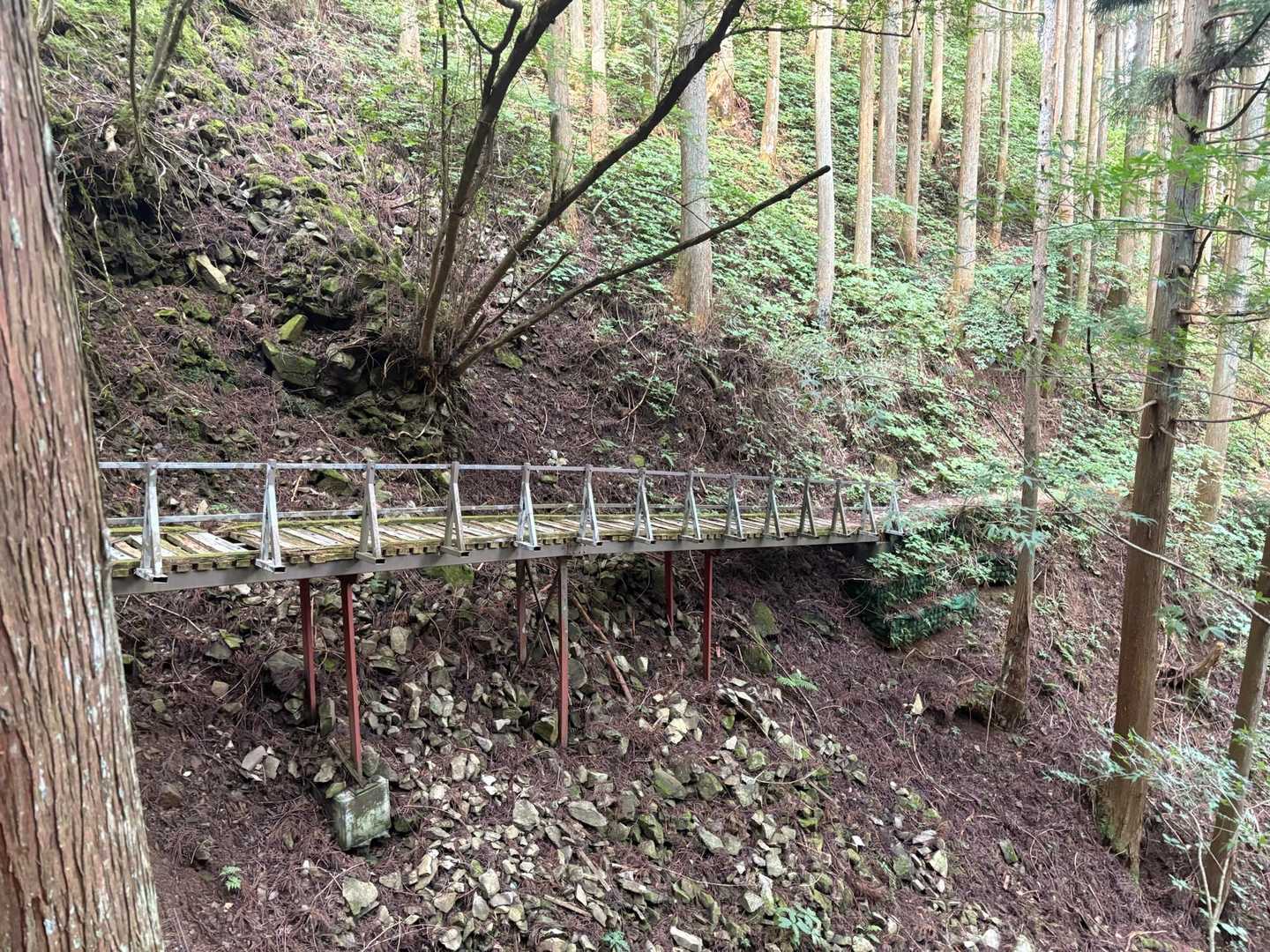 こんな橋がいっぱいありました。