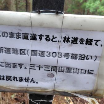 直進すると戻れないと警告あり😖