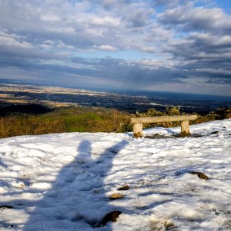 朝日と私（影）🙋