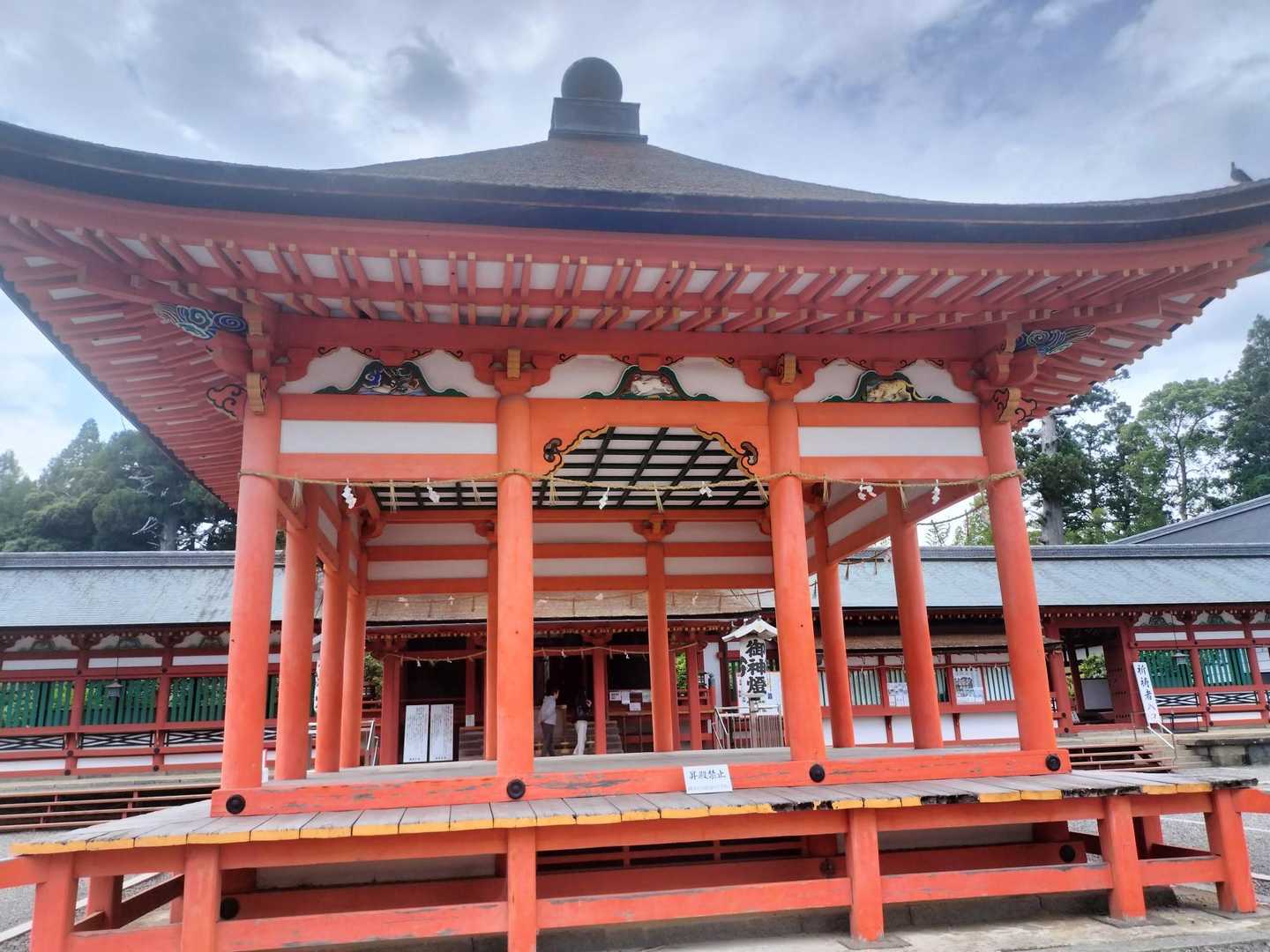南宮大社に無事もどる