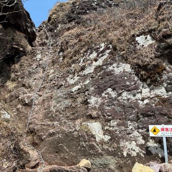 由布岳から鶴見側へのくだり