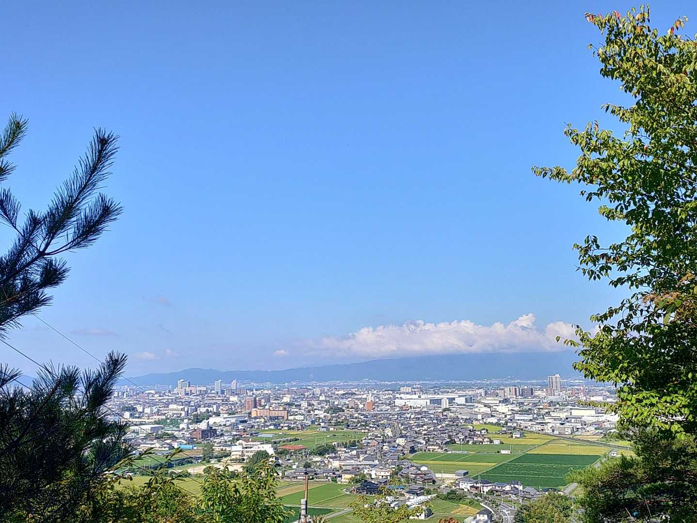 道中より、栗東方面かな😄