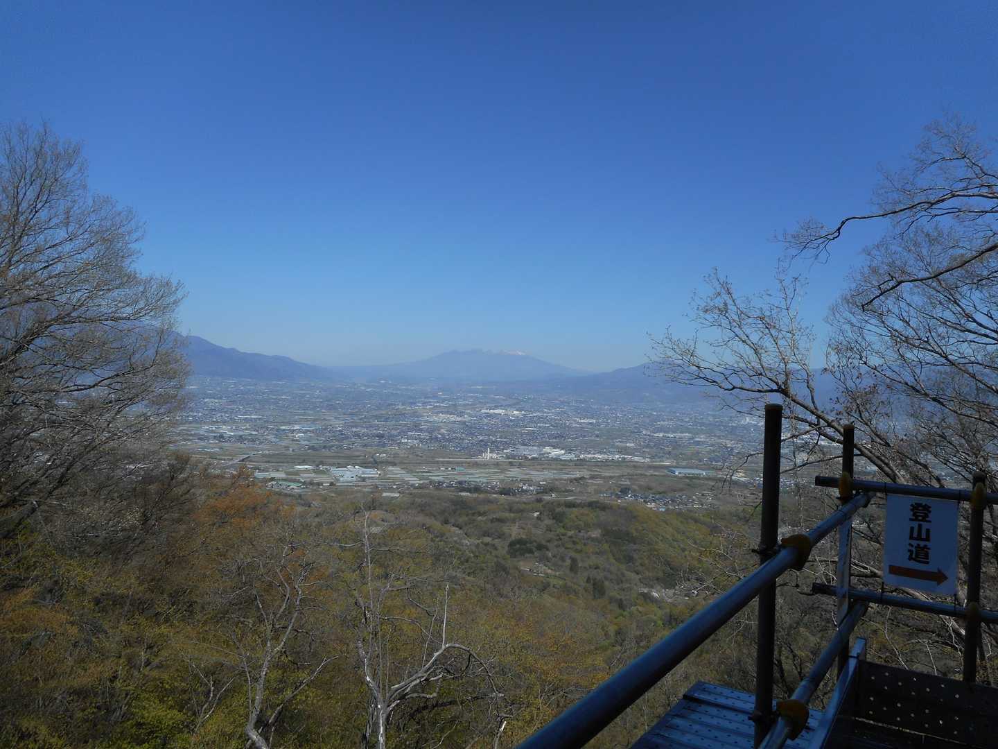 足場の上からよく見えました
八ヶ岳