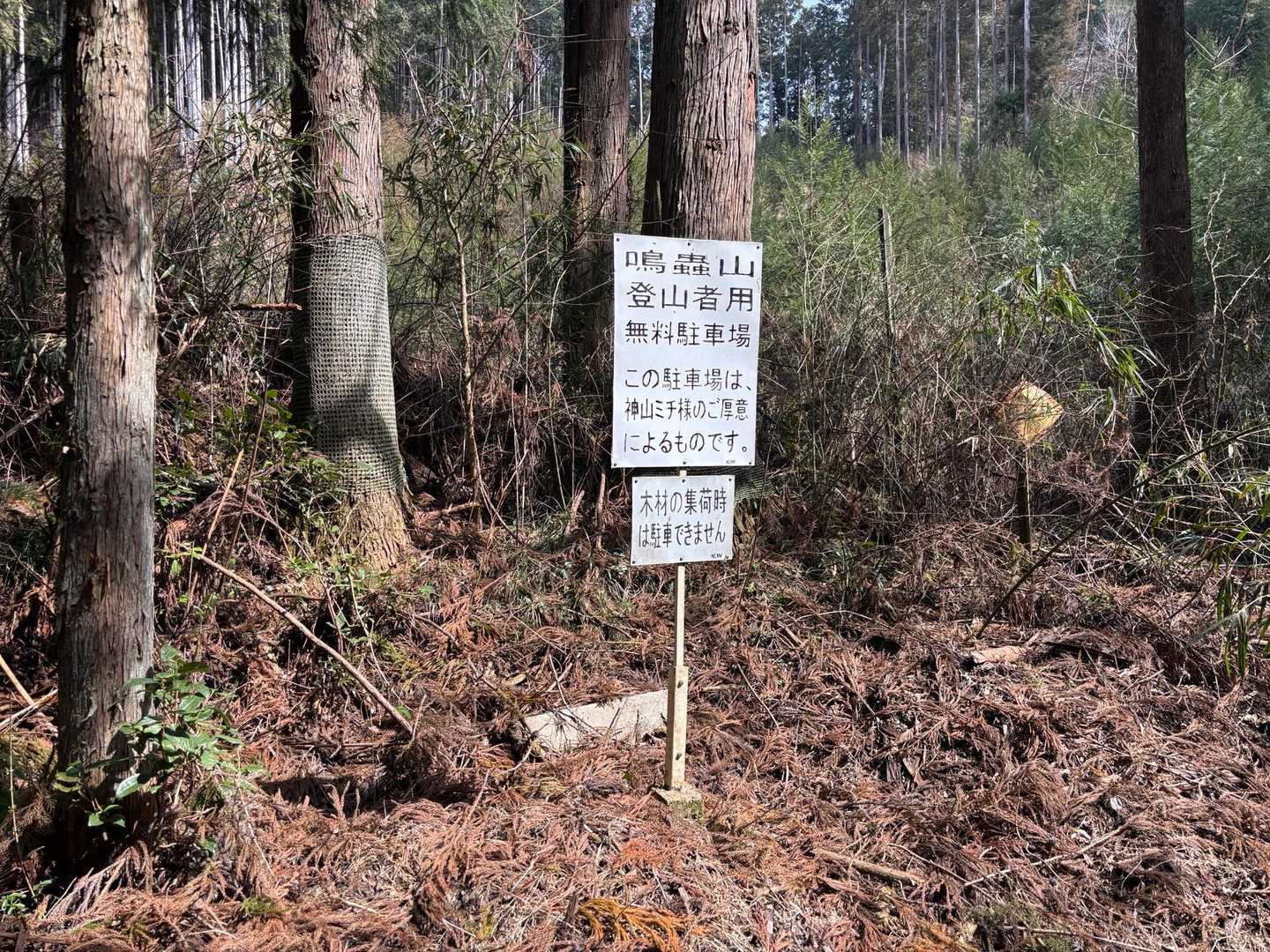 鳴蟲山 往復コースの写真