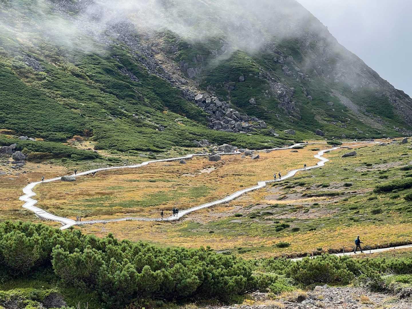 乗鞍山頂バス停-大黒岳 往復コースの写真