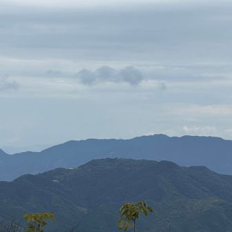 手前の山がさっき登った銭壷山
奥は周防大島の山やね