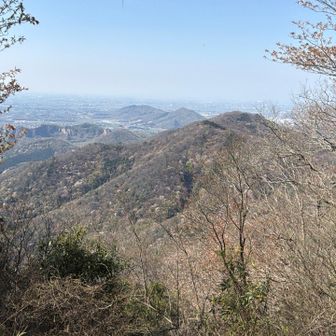 三毳山方面。あそこから縦走したら楽しいでしょう。