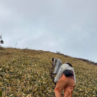 ボンズ山
グチャ泥で急斜面💦滑る〜