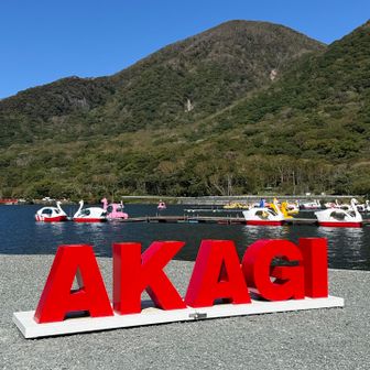 最近よく見かける文字モニュメント
AKAGI と赤城山⛰️