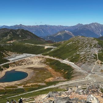 富士見岳から穂高連峰