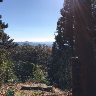 みはらし峠、今回、唯一の眺望でした。